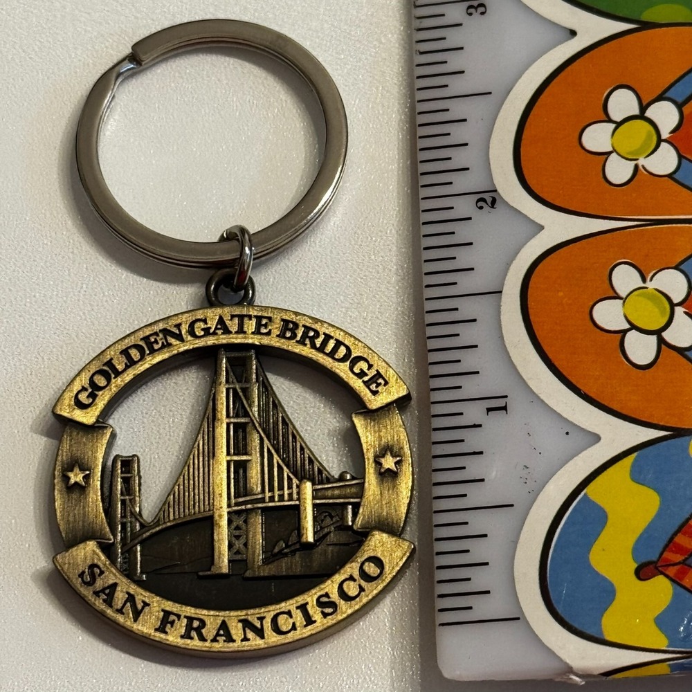 San Francisco CA Golden Gate Bridge Keychain Key Ring